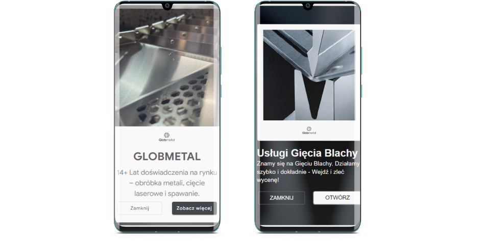 przykłady reklam globmetal